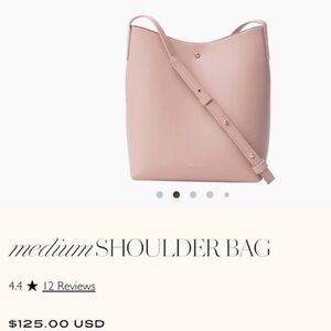 NWOT Anthropologie Samara Vegan Leather Shoulder Bag